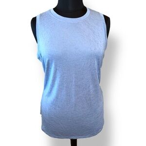 Athleta Light Blue Crewneck Tank Top Tall XL